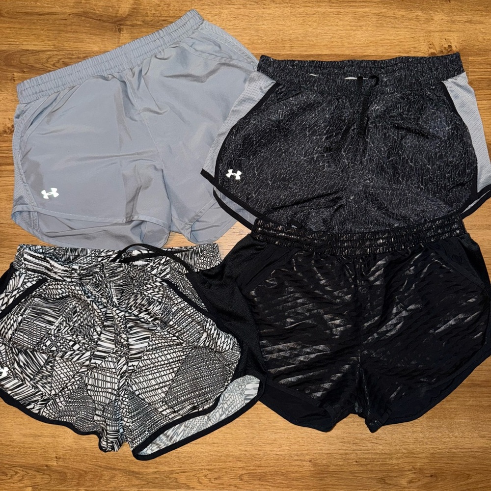 (4) Under Armour Fly By HeatGear Shorts